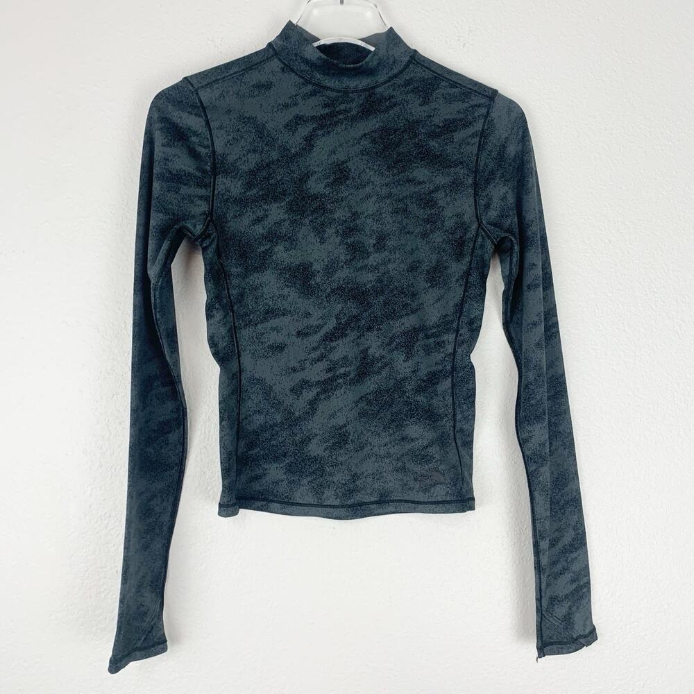 The North Face Shirt Womens Small Sunset Pass Jacquard Long Sleeve Mock Neck Top